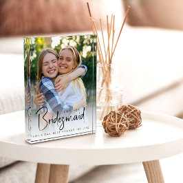 Bloque Para Fotos Bridesmaid Bachelorette Minimalista moderna