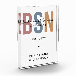 Bloque Para Fotos BSN, personalizado, Licenciatura en Ciencia en Enf