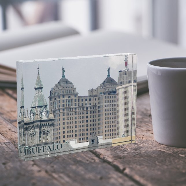 Bloque Para Fotos Búfalo, monumentos históricos de Nueva York (In Situ)