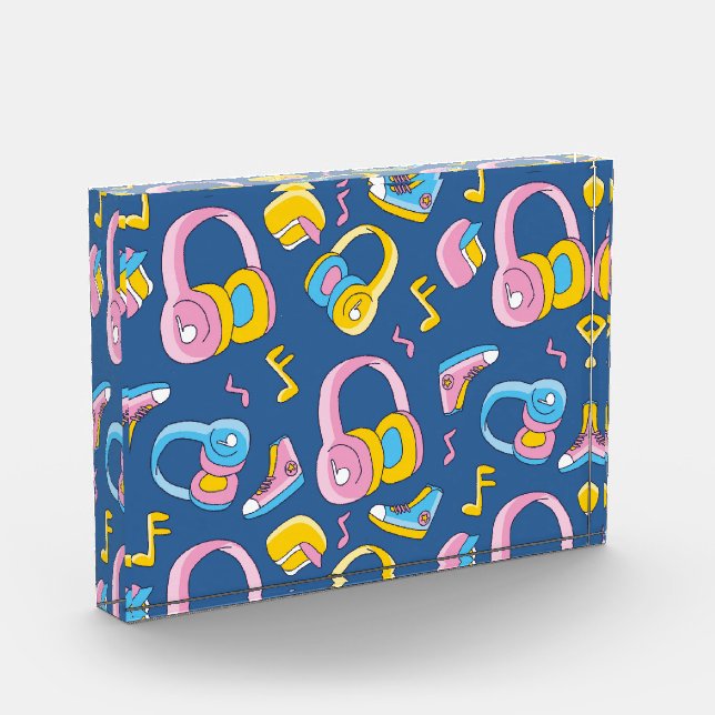 Bloque Para Fotos Bunter Musikmix en rosa, blau, gelb (Izquierda)