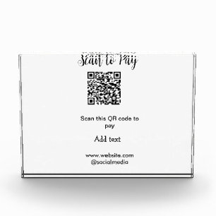 Bloque Para Fotos Buscar para pagar el análisis código QR agregar de