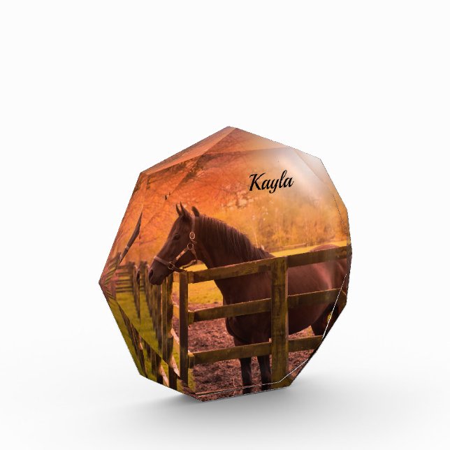 Bloque Para Fotos Caballo de otoño (Izquierda)