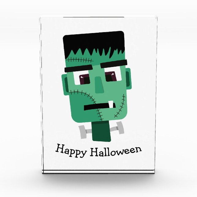 Bloque Para Fotos Cabeza del Monstruo de Frankenstein (Anverso)