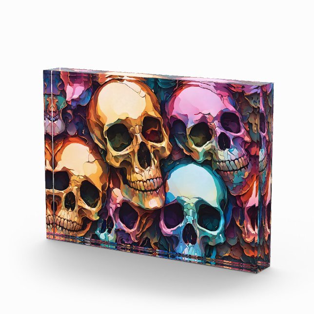 Bloque Para Fotos Calaveras Funky (Derecha)