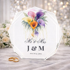 Bloque Para Fotos Calla Lilies Keepsake Newlyweds Gift Bride Groom 