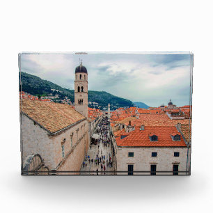 Bloque Para Fotos Calle principal de Dubrovnik, Croacia