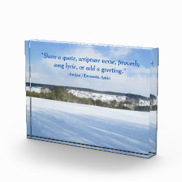 Bloque Para Fotos Campiña inglesa en invierno - Personalizada