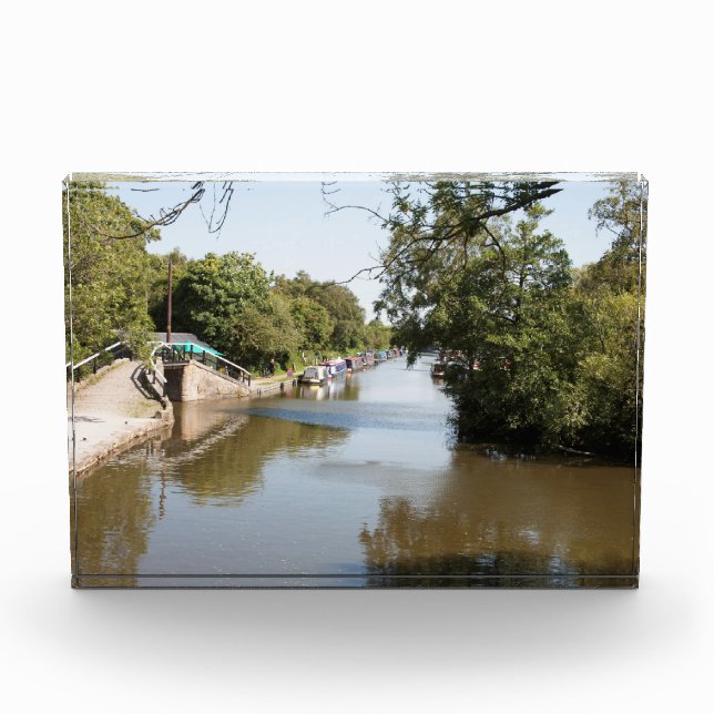 Bloque Para Fotos Canal de Macclesfield Superior Poynton Cheshire (Anverso)