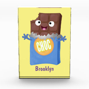 Bloque Para Fotos Caricatura de dibujos animados de un dulce chocola