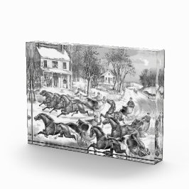 Bloque Para Fotos carreras de caballos retro