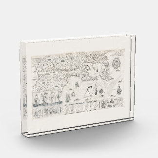 Bloque Para Fotos Carte Française Canada (Québec) par Champlain 1612