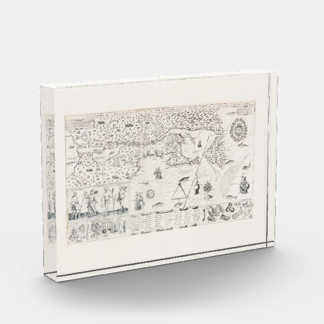 Bloque Para Fotos Carte Française Canada (Québec) par Champlain 1612 (Izquierda)