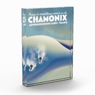 Bloque Para Fotos Cartel de esquí de Chamonix - Auvergne-Rhône-Alpes