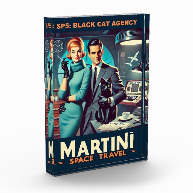 Bloque Para Fotos Cartel de viaje espacial Martini SP5: Agencia de g (Izquierda)