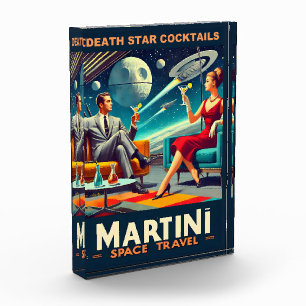 Bloque Para Fotos Carteles de viaje espacial Martini Estrella de la