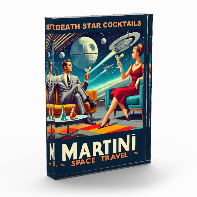 Bloque Para Fotos Carteles de viaje espacial Martini Estrella de la  (Izquierda)