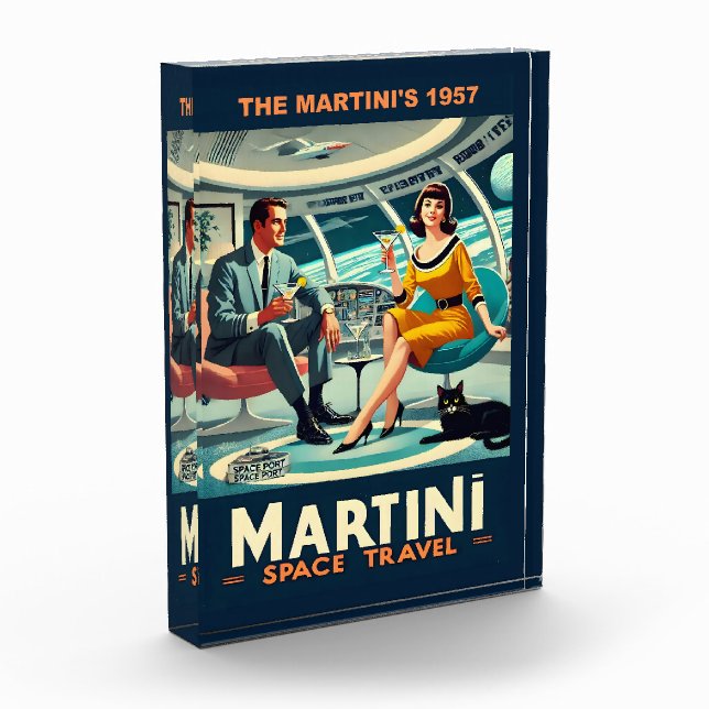 Bloque Para Fotos Carteles de Viajes Espaciales Martini Los Martini' (Izquierda)