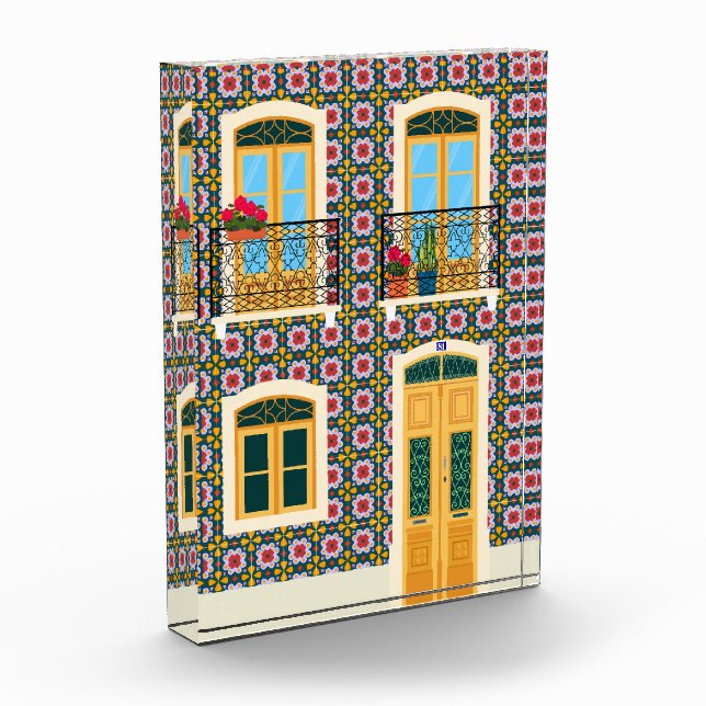 Bloque Para Fotos Casa de Lisboa con azulejos (Izquierda)