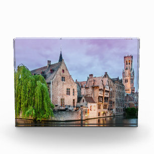 Bloque Para Fotos Casco antiguo de Brujas y torre Belfry
