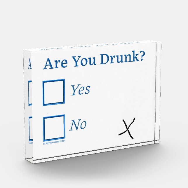Bloque Para Fotos Casillas de verificación SlipperyJoe's Are You Dru (Izquierda)