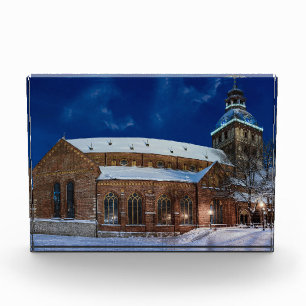 Bloque Para Fotos Catedral de Domo en la plaza Dome en Riga, Letonia