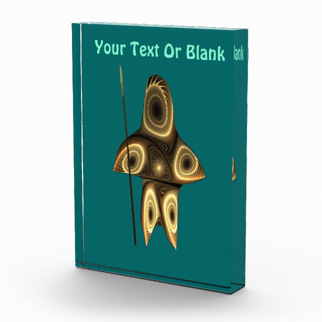 Bloque Para Fotos Cazador inuit fractal (Derecha)