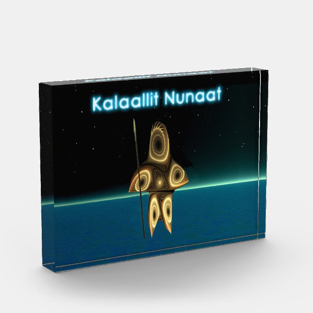 Bloque Para Fotos Cazador inuit fractal - Groenlandia (Izquierda)