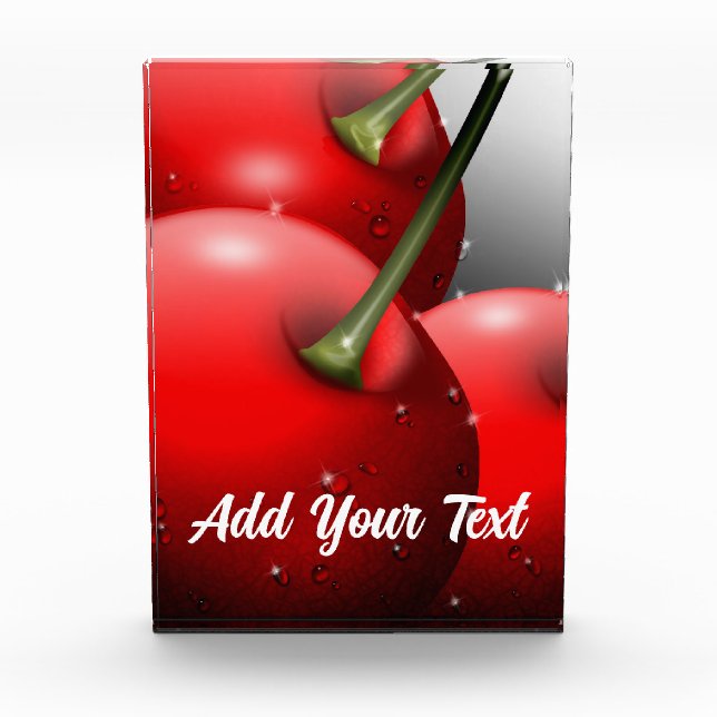 Bloque Para Fotos Cerezas con gotas de excremento (Anverso)