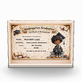 Bloque Para Fotos Certificado de graduación de jardín de infancia di
