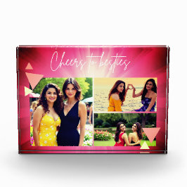 Bloque Para Fotos Cheers to Besties Custom| Pink Air Sky Power Photo