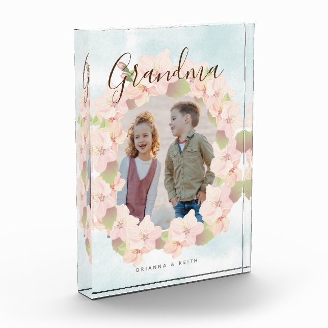 Bloque Para Fotos Cherry Blossom Wreath Grandma Pink (Izquierda)