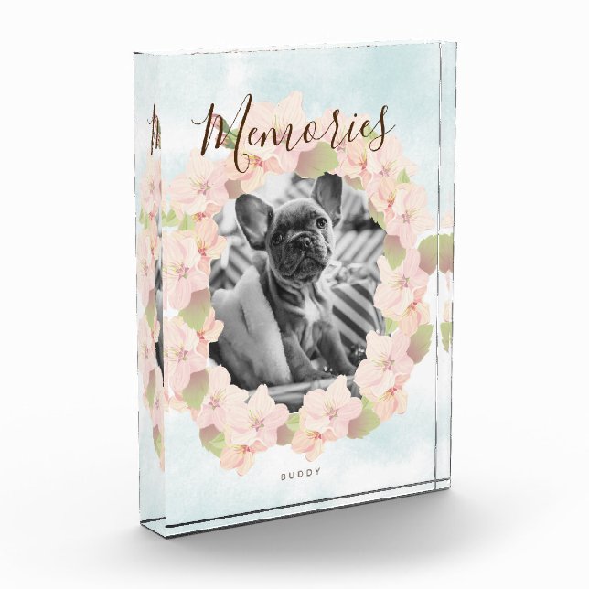 Bloque Para Fotos Cherry Blossom Wreath Mascota Pink (Izquierda)