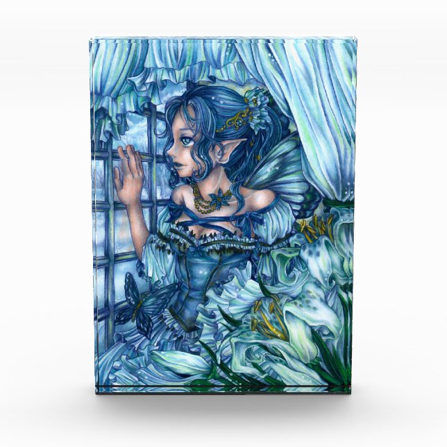 Bloque Para Fotos Chica de hadas espumosas vista de un invierno de z (Anverso)