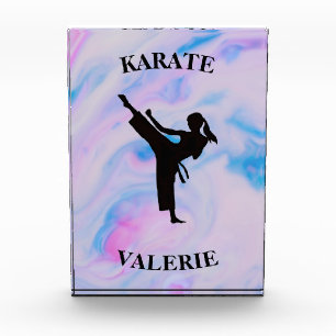 Bloque Para Fotos Chicas Karate Pastel Swirl