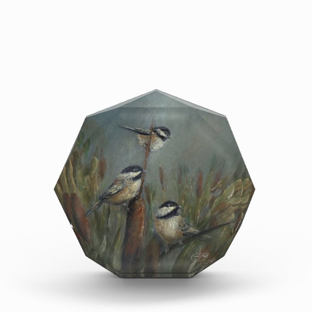 Bloque Para Fotos Chickadee Octogonal (Anverso)