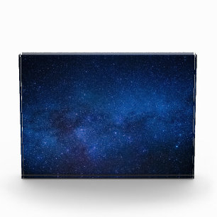 Bloque Para Fotos cielo estrellado azul nocturno   Zazzle_Growshop.