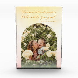 Bloque Para Fotos Cita de acuarela de Keepsake Birthday Elegant Arch