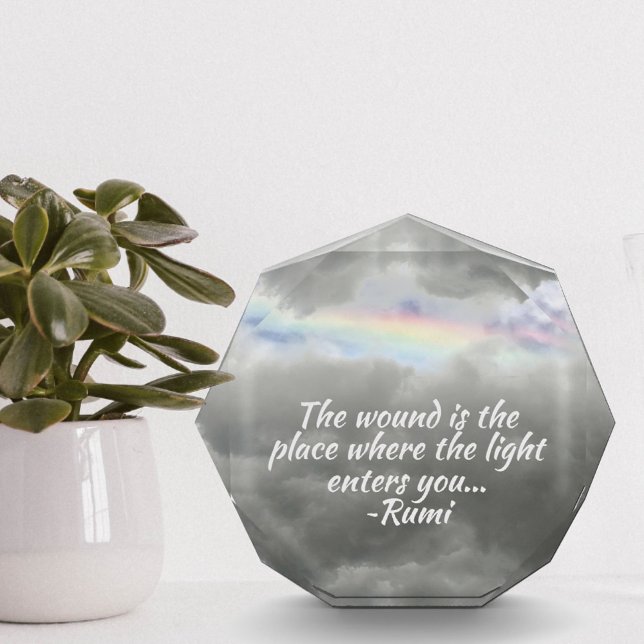 Bloque Para Fotos Cita de arcoiris en Stormy Sky Rumi (Subido por el creador)