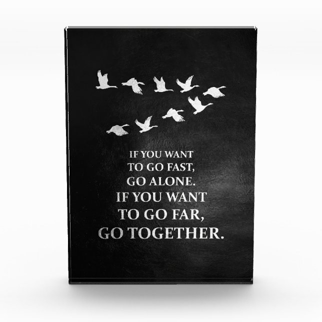 Bloque Para Fotos Cita De Felicidad Si Quieres Ir Juntos (Anverso)