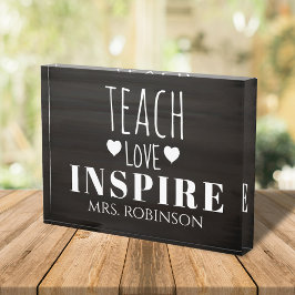 Bloque Para Fotos Cita del profesor personalizada