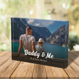 Bloque Para Fotos Cita manuscrita de papi y yo