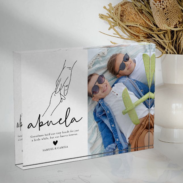 Bloque Para Fotos Cita moderna de Abuela Keepsake (Subido por el creador)