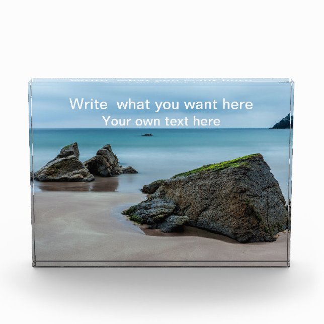 Bloque Para Fotos Cita personalizado Escribir Su Texto Aquí (Anverso)