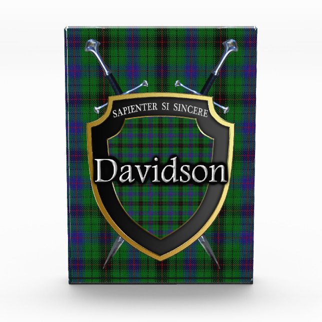 Bloque Para Fotos Clan Davidson Tartan (Anverso)