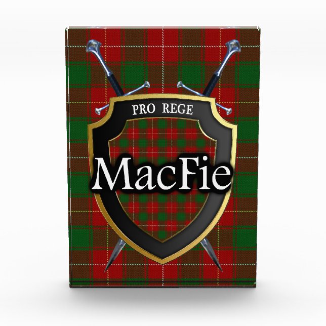 Bloque Para Fotos Clan escocés MacFie Tartan (Anverso)