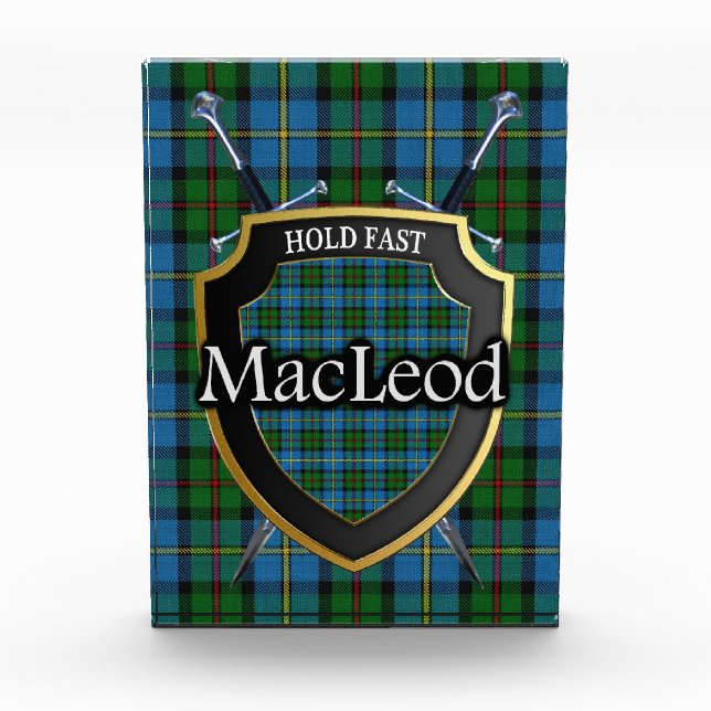 Bloque Para Fotos Clan escocés MacLeod de Harris Tartán (Anverso)