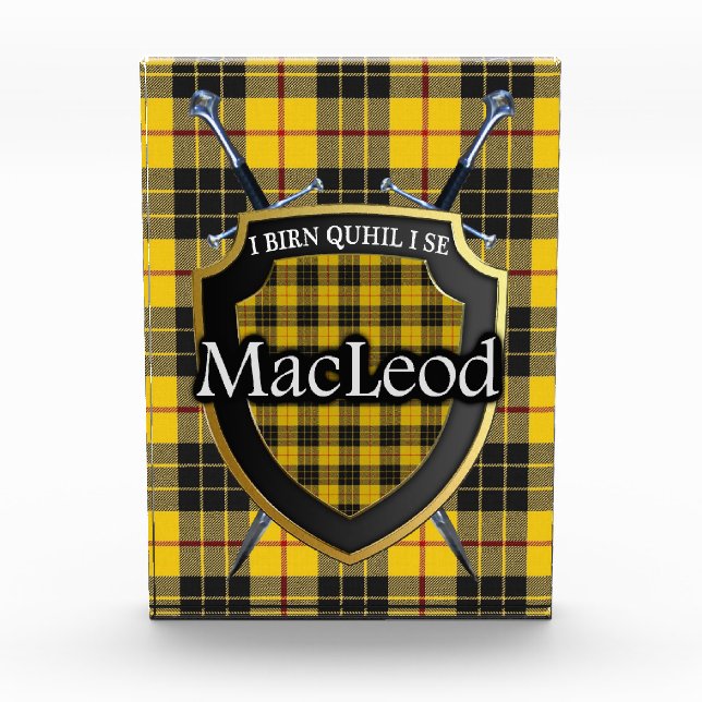 Bloque Para Fotos Clan escocés MacLeod Tartan (Anverso)