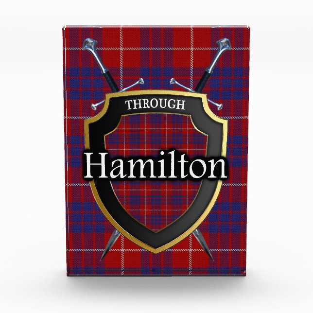 Bloque Para Fotos Clan Hamilton Tartán (Anverso)