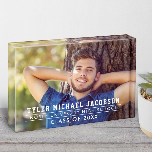 Bloque Para Fotos Clase Moderna de Graduación Personalizado 2025 (Subido por el creador)