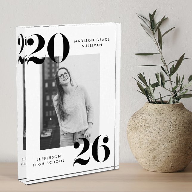 Bloque Para Fotos Clase Negra y Blanca de Graduación 2025 (Subido por el creador)